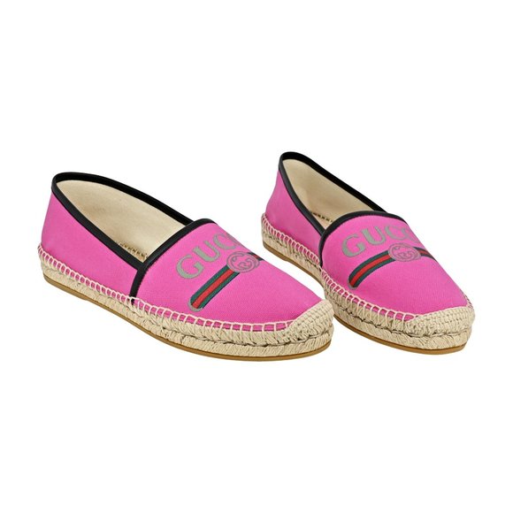 Gucci Shoes - Women's Gucci Leather -Trimmed Vintage Logo Print